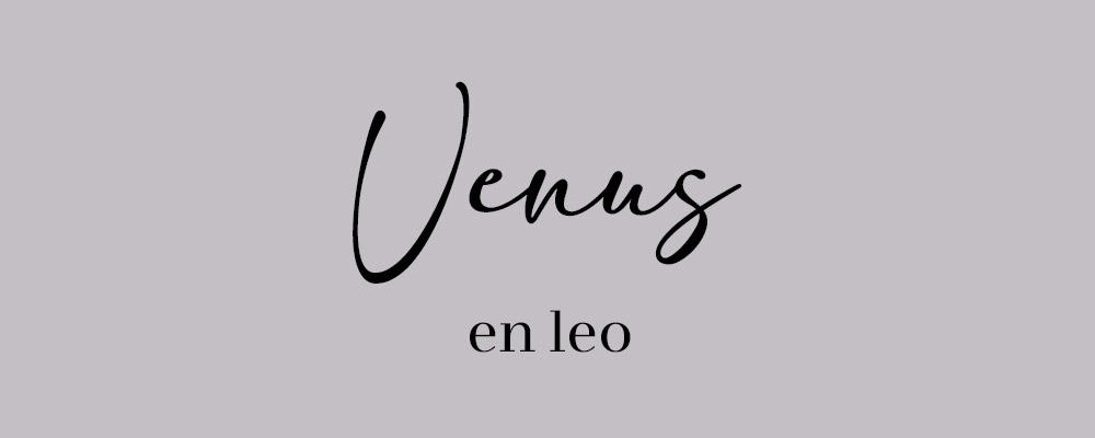 Venus en leo